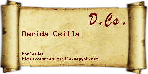Darida Csilla névjegykártya