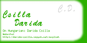 csilla darida business card